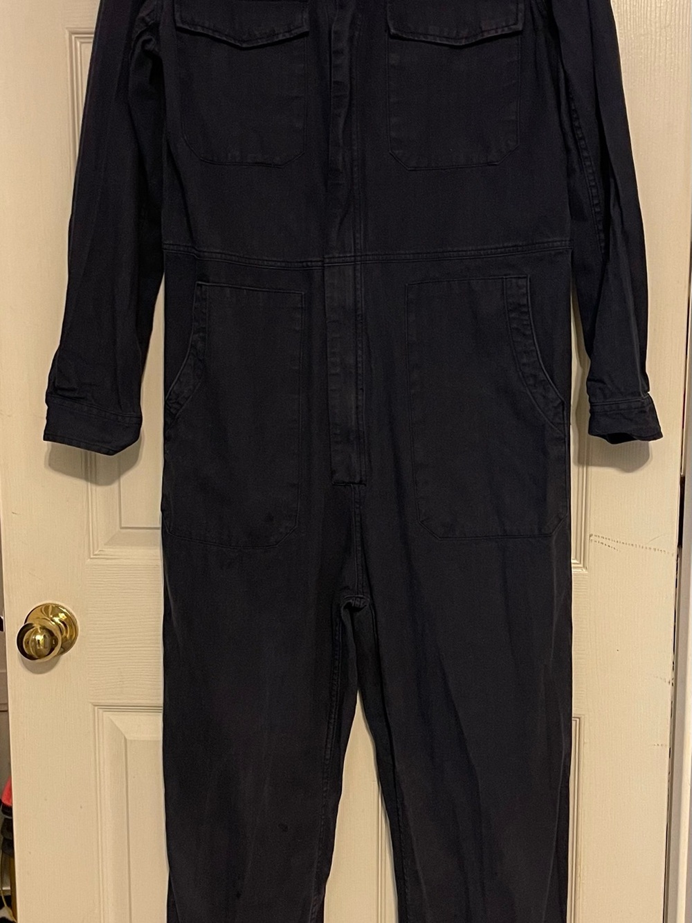 MADEPANTS Men's Navy Blue Utility Coverall Jumpsuit
